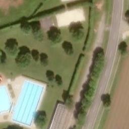 Sand Volleyball Court — aerial view