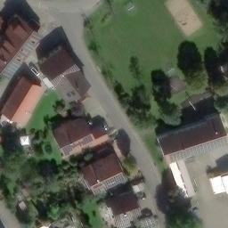 Sand Volleyball Court — aerial view