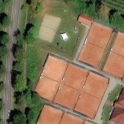 Sand Volleyball Court — aerial view