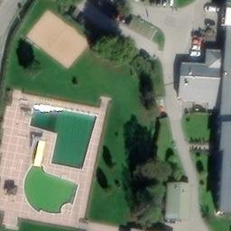 Sand Volleyball Court — aerial view