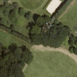 Sand Volleyball Court — aerial view