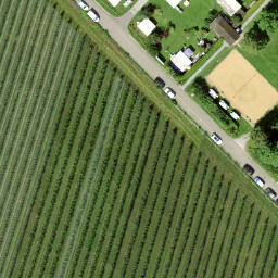 Sand Volleyball Court — aerial view