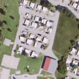 Sand Volleyball Court — aerial view