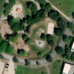 Sand Volleyball Court — aerial view