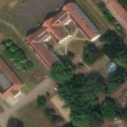 Sand Volleyball Court, Debrecen — aerial view