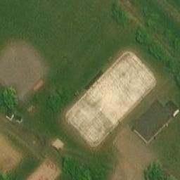 Sainte-Hélène-de-Kamouraska Beach Volleyball Court — aerial view