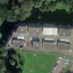 Volleyball Court near Sevenans — aerial view
