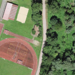 Volleyball Court near Albbruck — aerial view