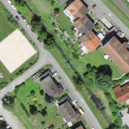 Sand Volleyball Court — aerial view
