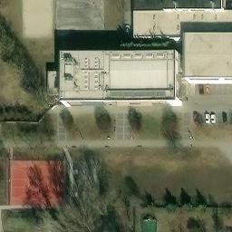 Sand Volleyball Court — aerial view