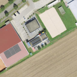 Sand Volleyball Court — aerial view