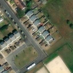 Sand Volleyball Court — aerial view