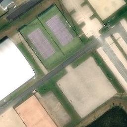 Sand Volleyball Court — aerial view