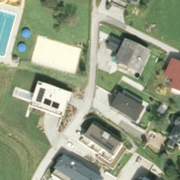 Sand Volleyball Court — aerial view