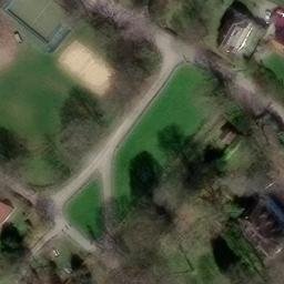Sand Volleyball Court — aerial view