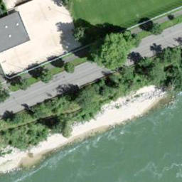 Sand Volleyball Court — aerial view