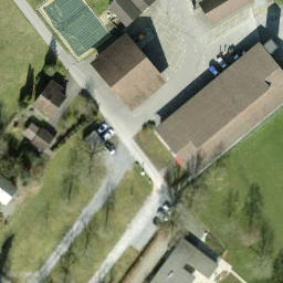 Sand Volleyball Court — aerial view