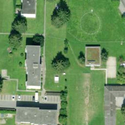 Sand Volleyball Court — aerial view