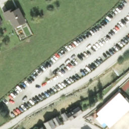 Sand Volleyball Court — aerial view