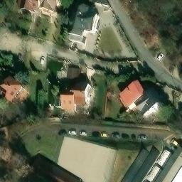 Sand Volleyball Court — aerial view
