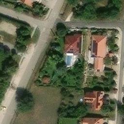 Sand Volleyball Court — aerial view