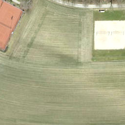Sand Volleyball Court — aerial view