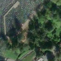 Mercer Island Beach Volleyball Court #1 — aerial view