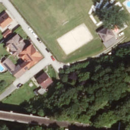 Sand Volleyball Court — aerial view