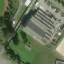 Sand Volleyball Court — aerial view