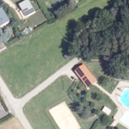 Sand Volleyball Court — aerial view