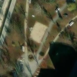 Sand Volleyball Court — aerial view