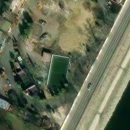 Sand Volleyball Court — aerial view
