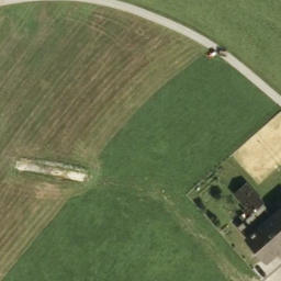 Sand Volleyball Court — aerial view