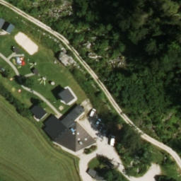 Sand Volleyball Court — aerial view