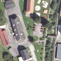 Sand Volleyball Court — aerial view