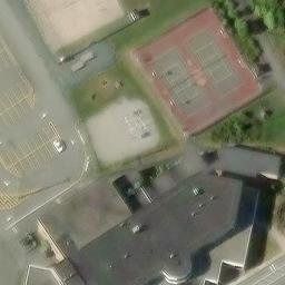 Talcville Beach Volleyball Court — aerial view