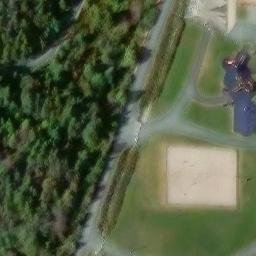 Paradise Beach Volleyball Court #1 — aerial view