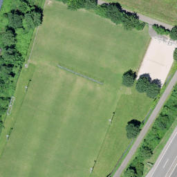 Sand Volleyball Court — aerial view