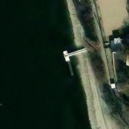 Sand Volleyball Court — aerial view