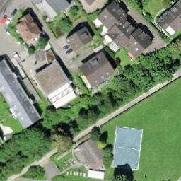 Sand Volleyball Court — aerial view