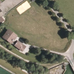 Sand Volleyball Court — aerial view