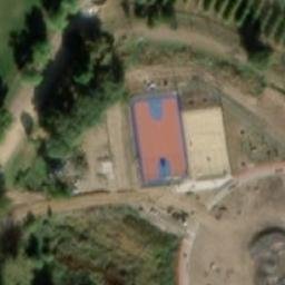Sand Volleyball Court — aerial view