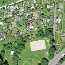 Sand Volleyball Court — aerial view