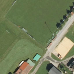 Beachvolleyballplatz — aerial view