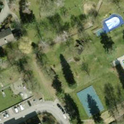 Sand Volleyball Court — aerial view