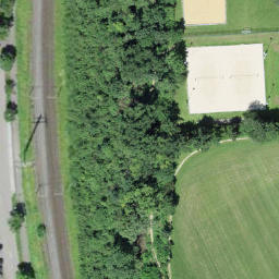 Sand Volleyball Court — aerial view