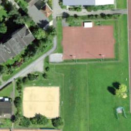 Sand Volleyball Court — aerial view