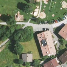 Sand Volleyball Court — aerial view
