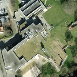 Sand Volleyball Court — aerial view