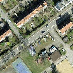 Beach Volleyball-Feld — aerial view
